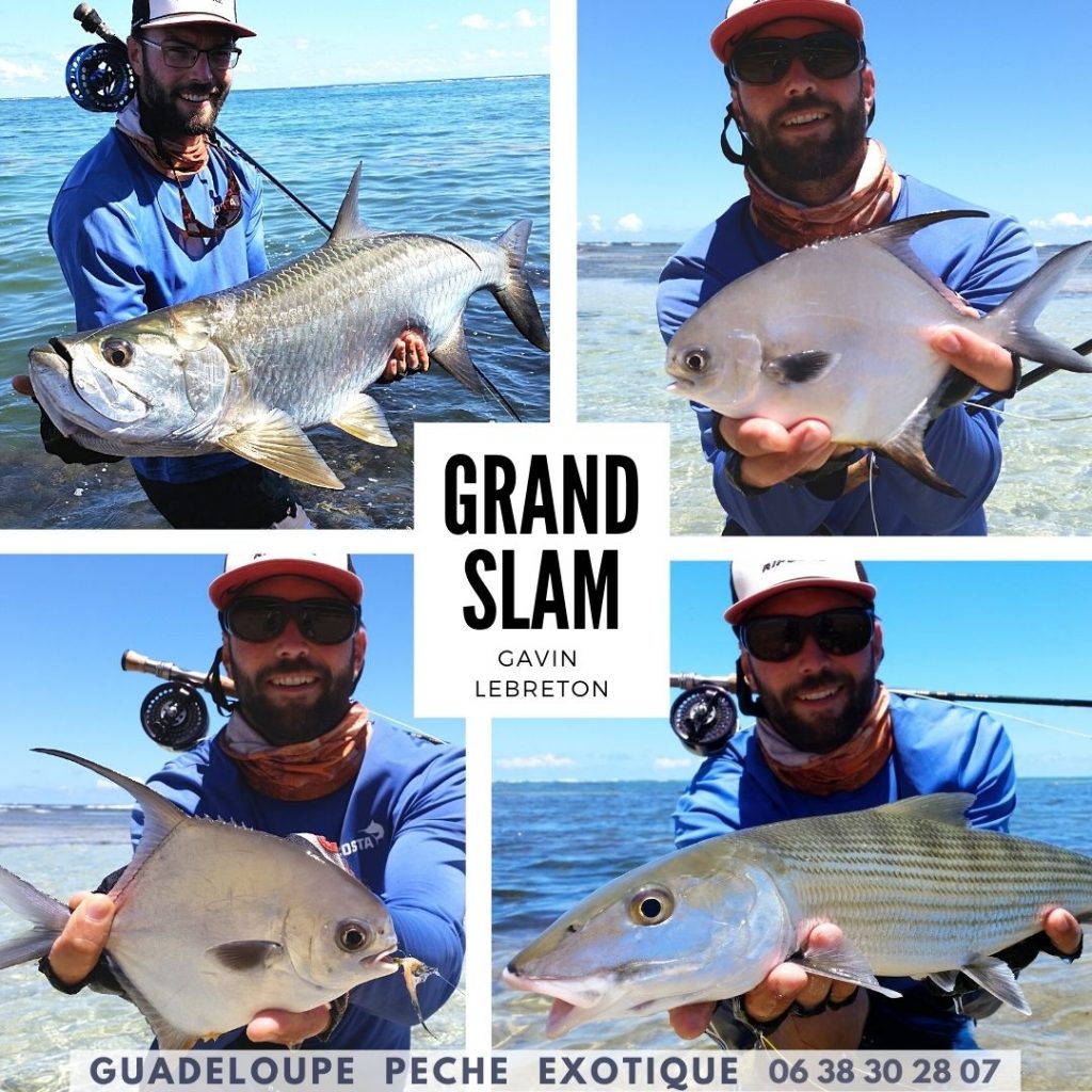 Caribbean fly fishing Grand Slam from French West Indies